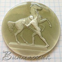 Сувенирная медаль "Скульптурная группа НА АНИЧКОВОМ МОСТУ"